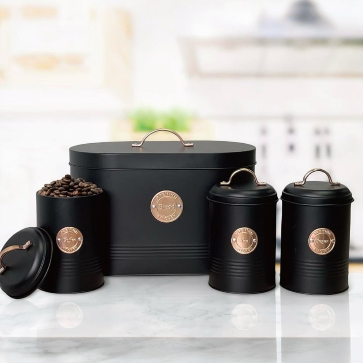 4PC Bread Bin & Cannister Set – Home Phase