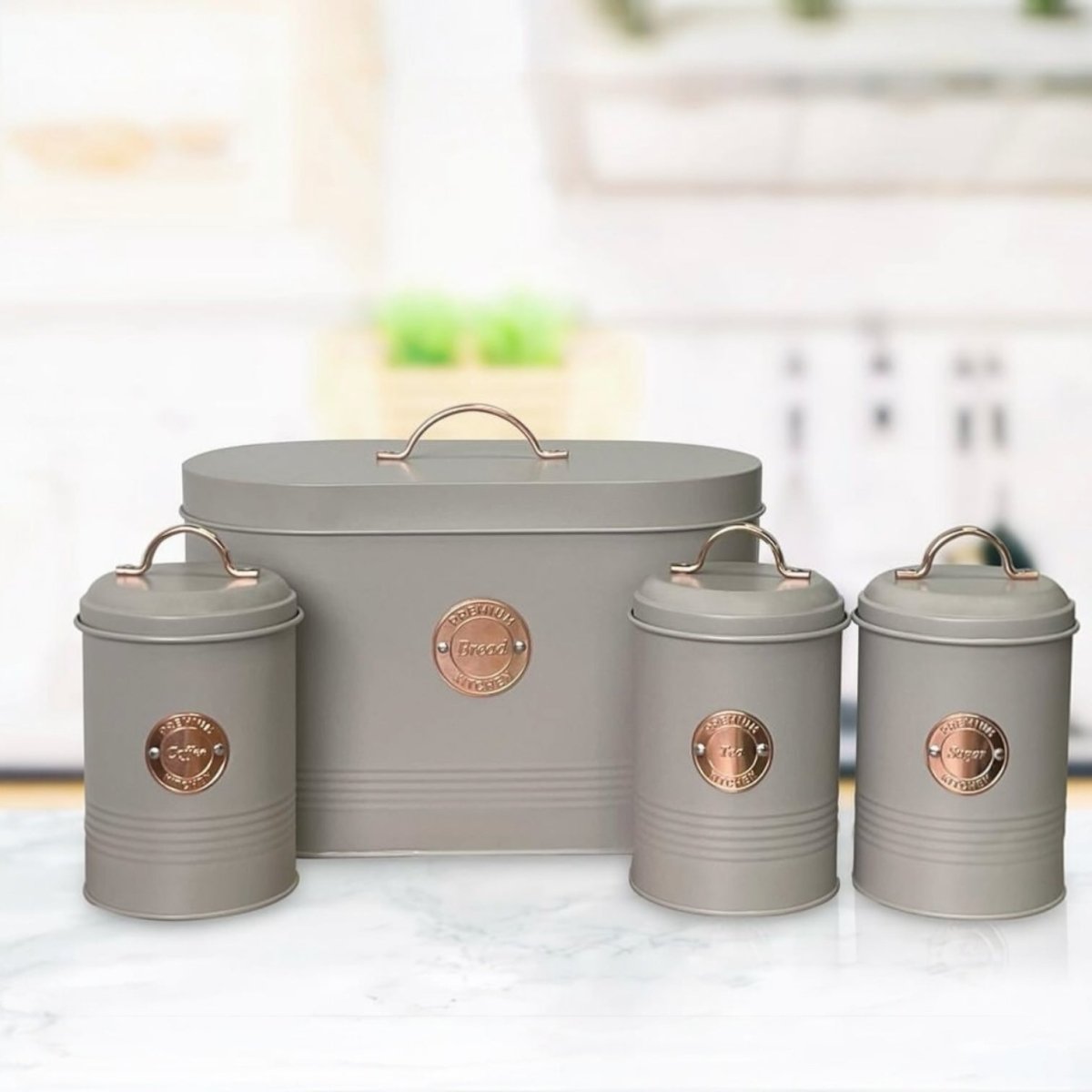 4PC Bread Bin & Cannister Set – Home Phase