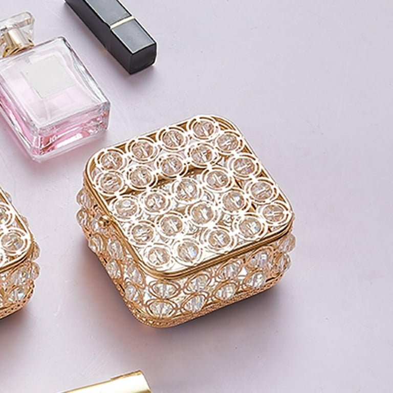 Crystal Rose Gold Jewellery Box – Home Phase