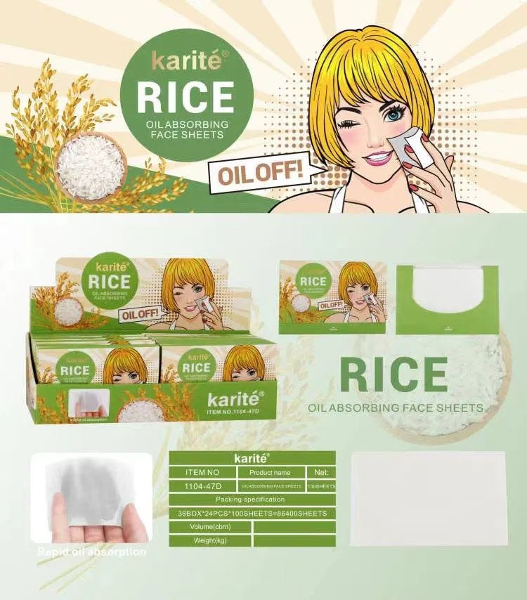 Rice Oil Absorbing Face Sheets Style Phase Home
