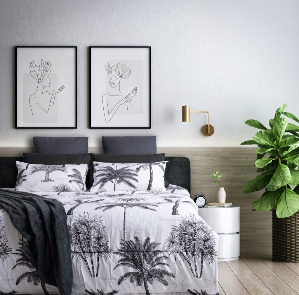 3PC Pierre Cardin Comforter Set - Palm Paradise