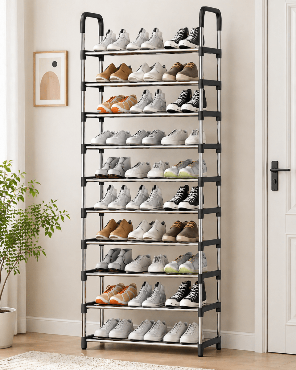 10 Tier Shoe Rack – Home Phase