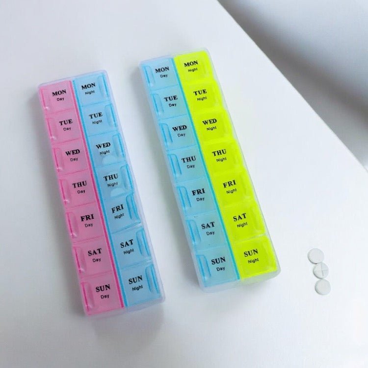 14 Slot Day & Night Pill Organizer - Style Phase Home