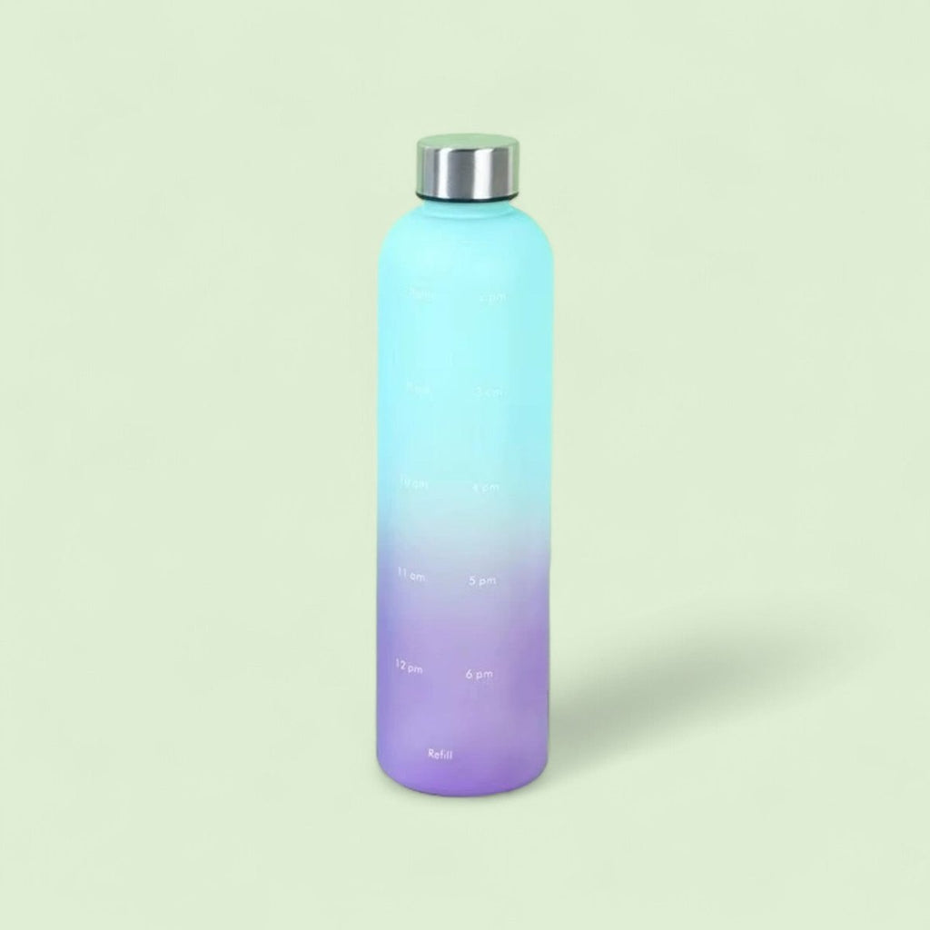 1L Time Marker Frosted Water Bottle - Style Phase Home