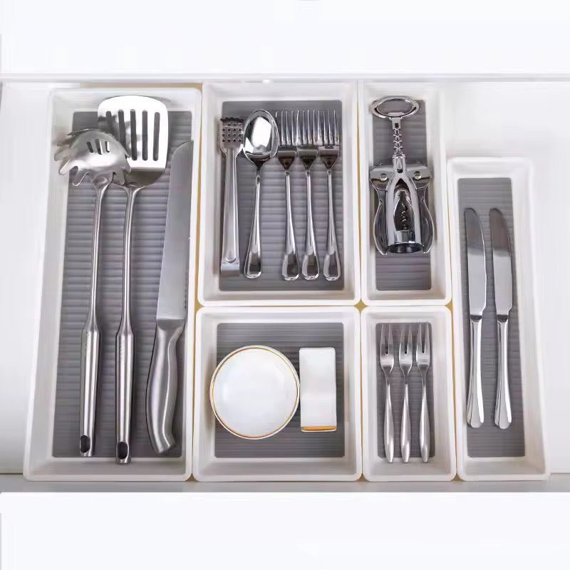 1PC Non Slip Drawer Organizer - White - Home Phase