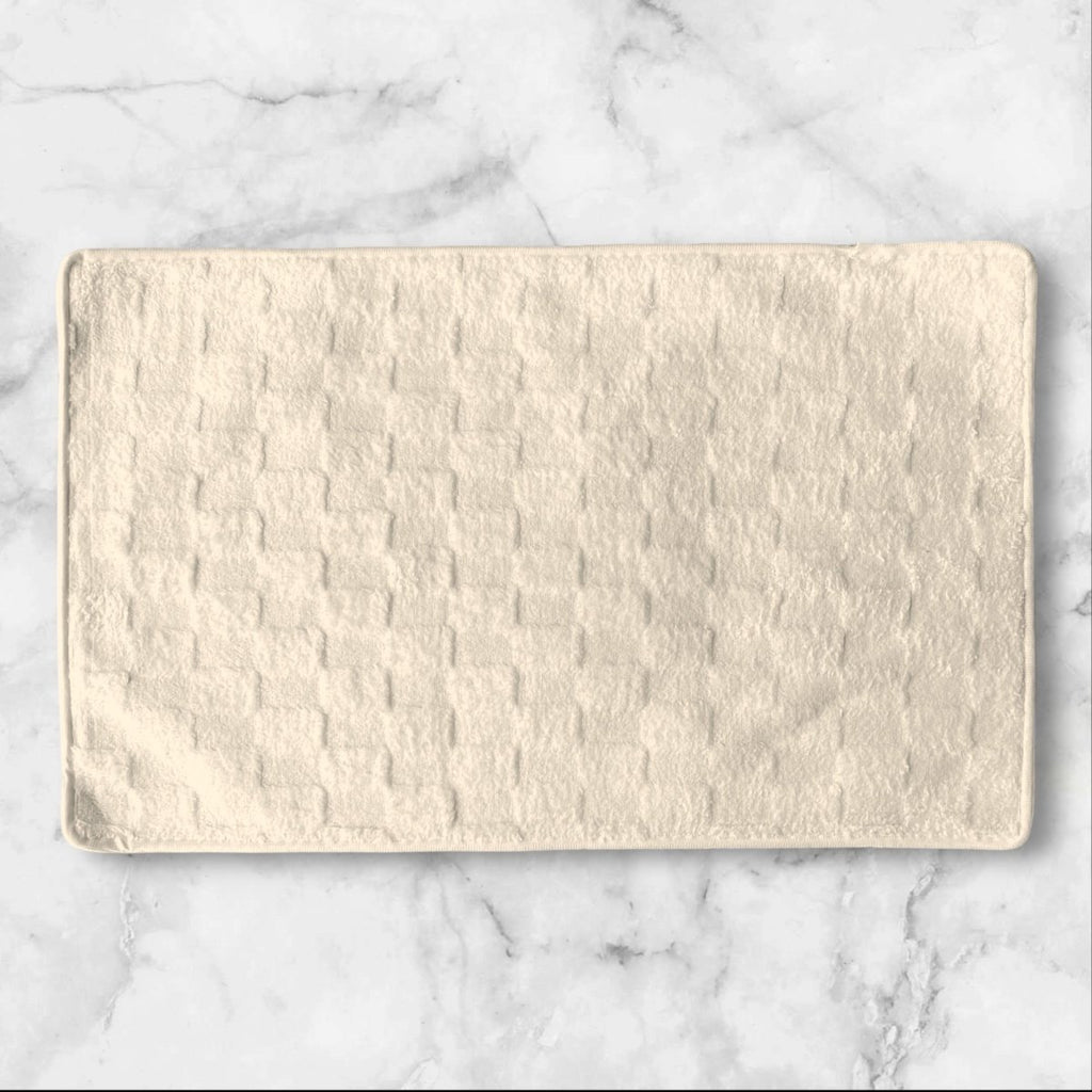 1PC Soft Embossed Bathroom Mat - Check Design - Style Phase Home