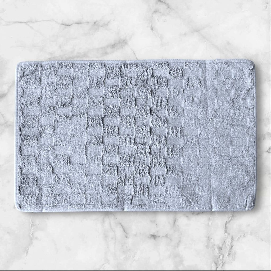 1PC Soft Embossed Bathroom Mat - Check Design - Style Phase Home