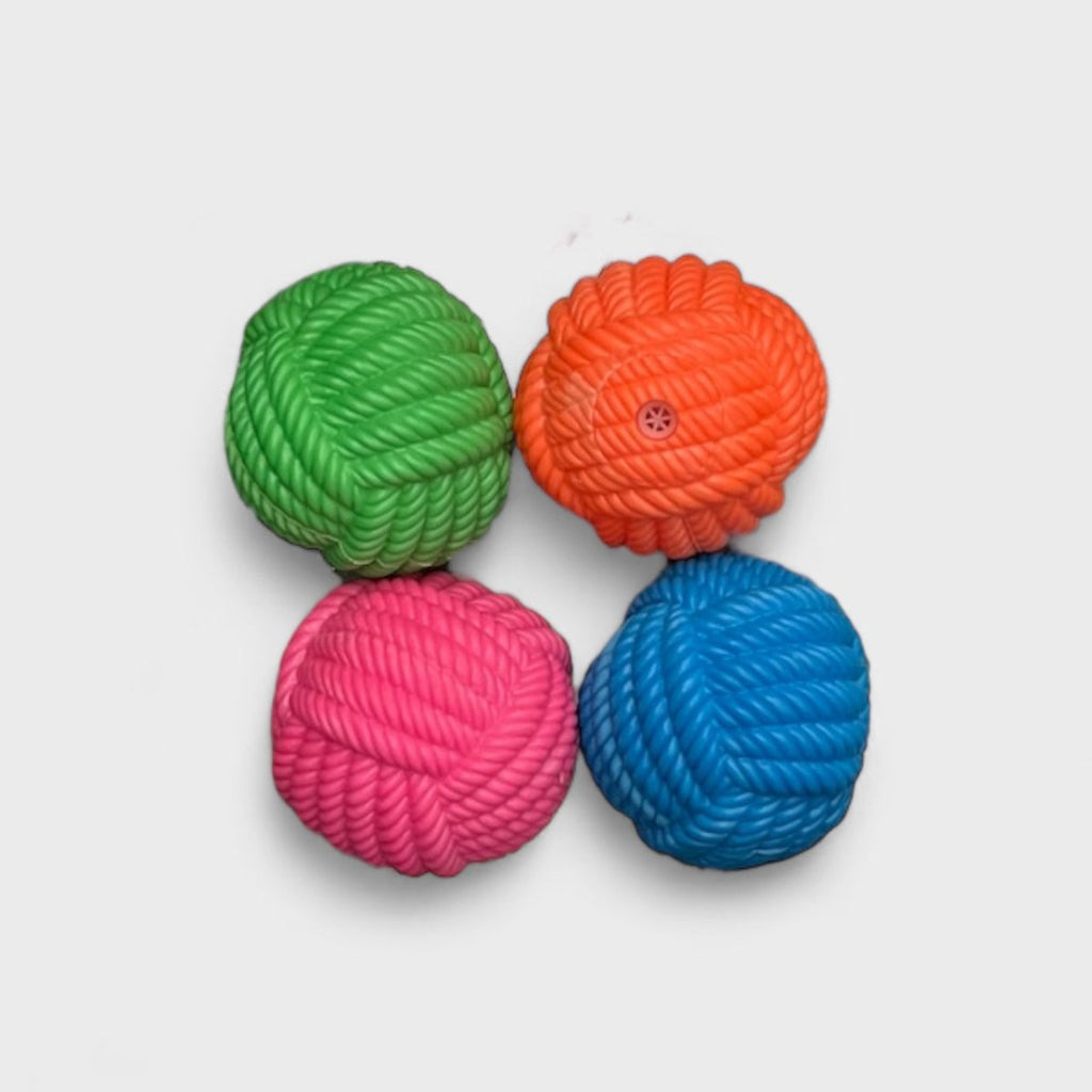 1PC Squeaky Roped Ball Chew Toy - Style Phase Home