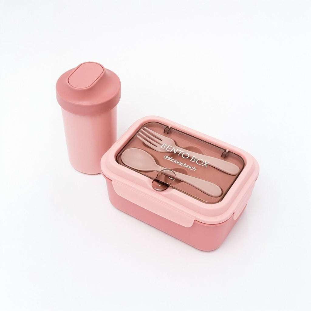 2 PC Bento Lunchbox & Cup Set - Home Phase