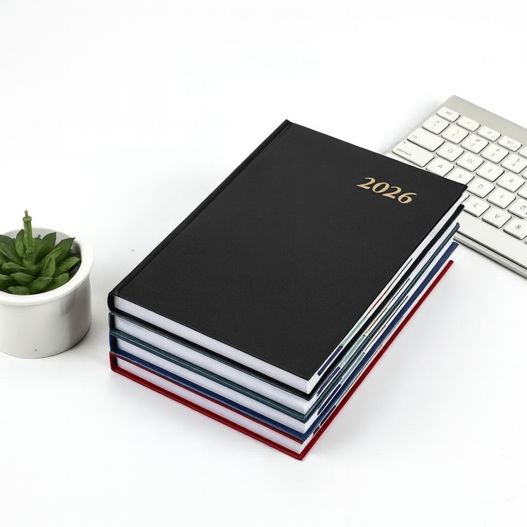 2026 A4 Calendar Diary - Black - Home Phase
