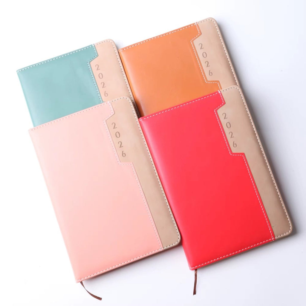 2026 A5 Faux Leather Diary - Home Phase