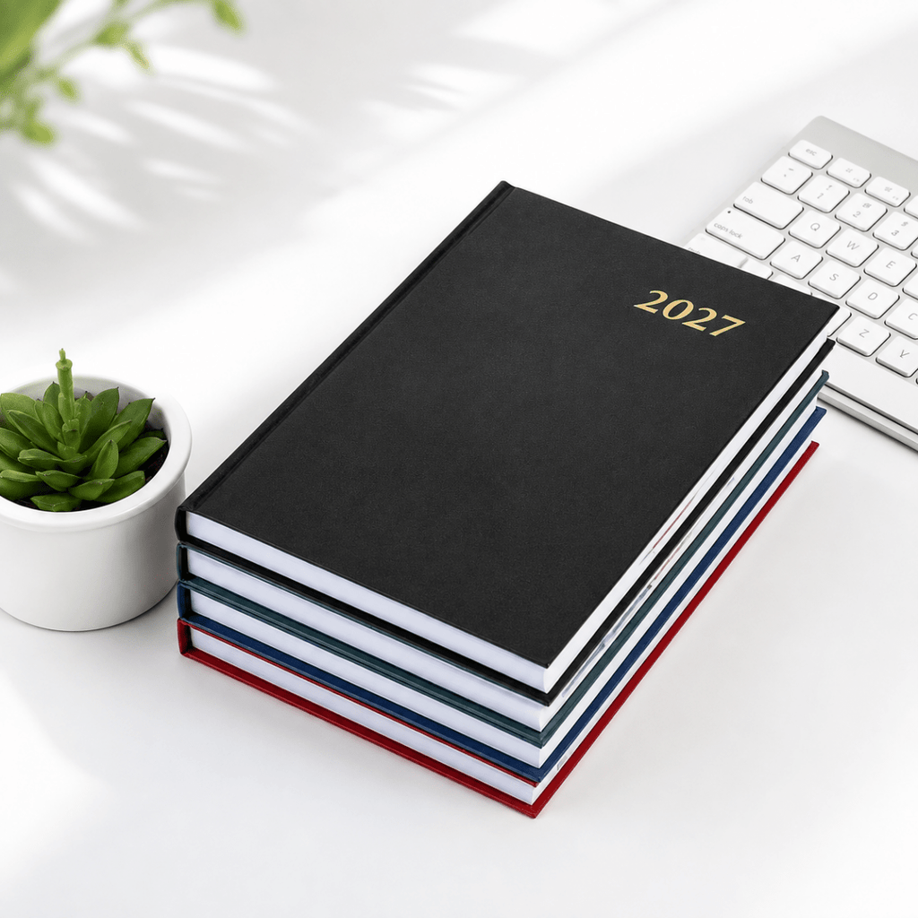 2027 A5 Calendar Diary - Black - Home Phase