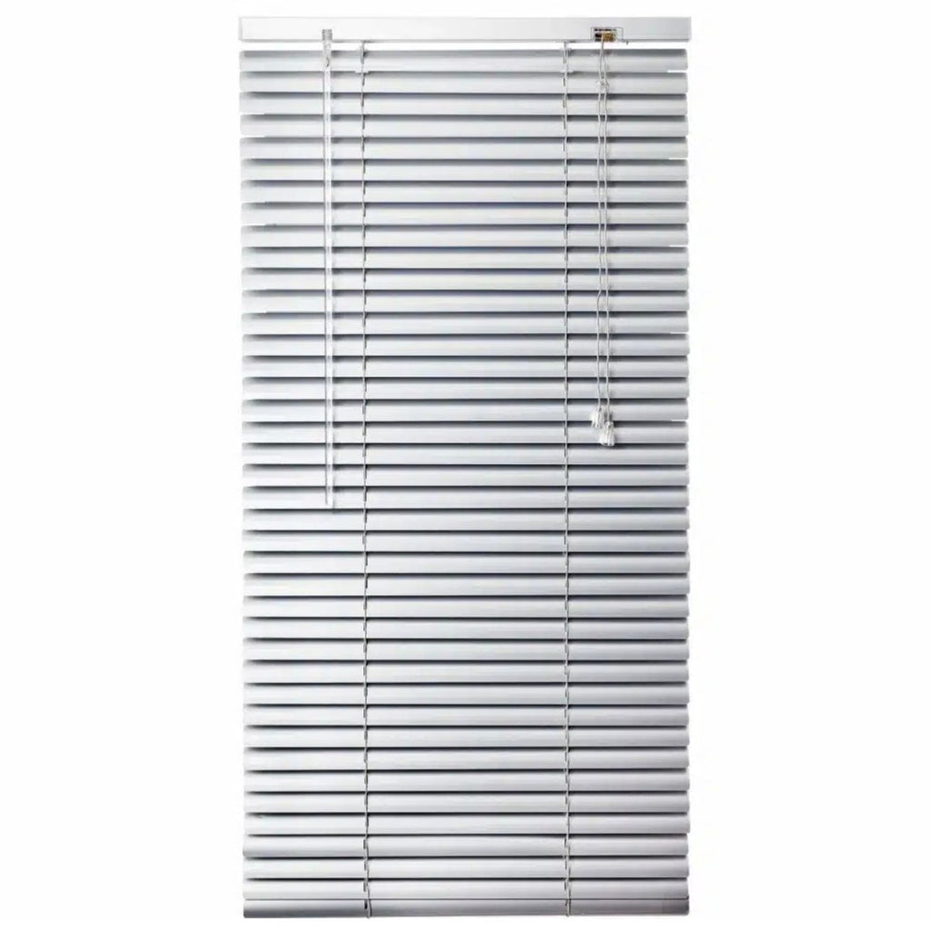 25mm Aluminium Venetian Blinds - Silver - Style Phase Home