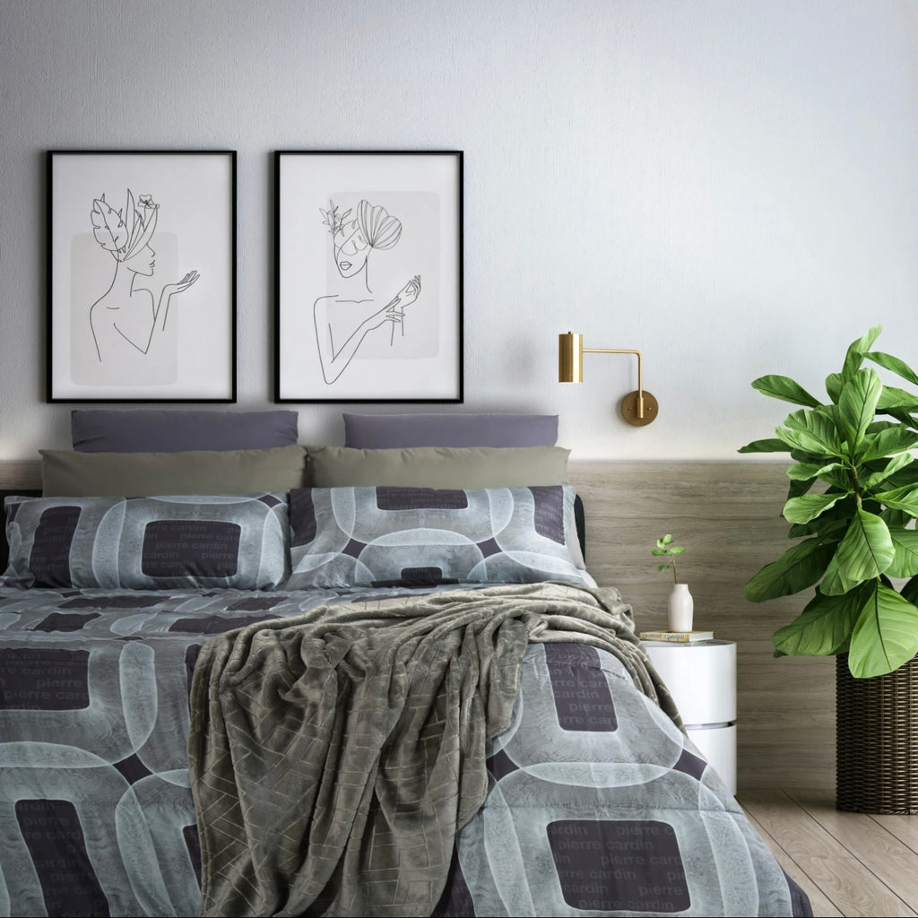 3PC Pierre Cardin Comforter Set - Modeno
