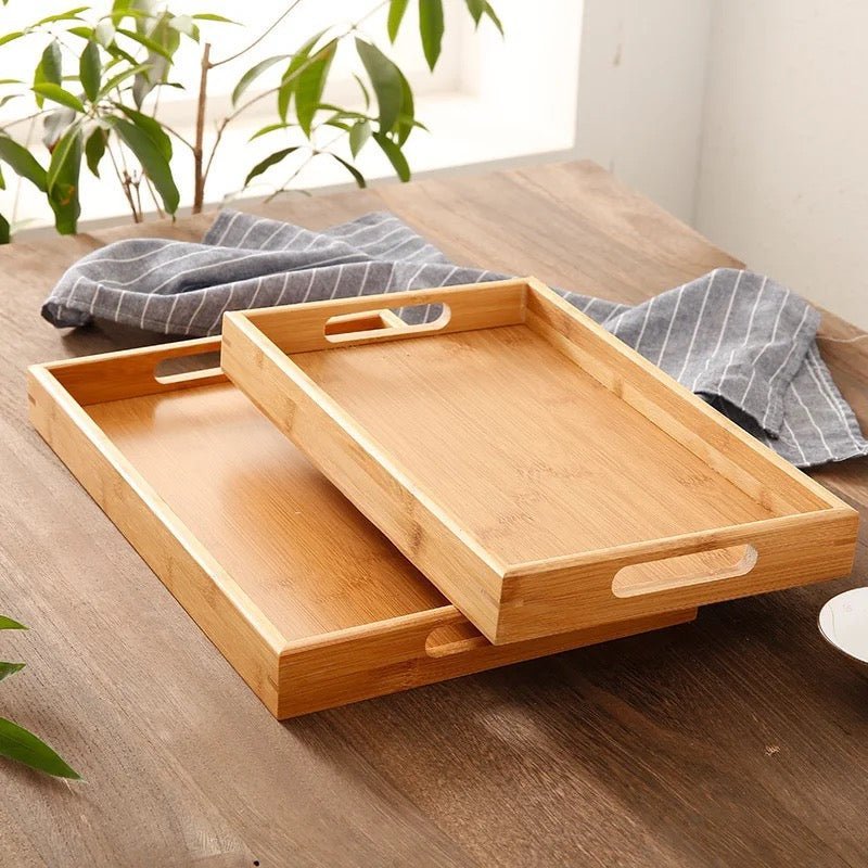 2PC Bamboo Serving Tray - Style Phase Home