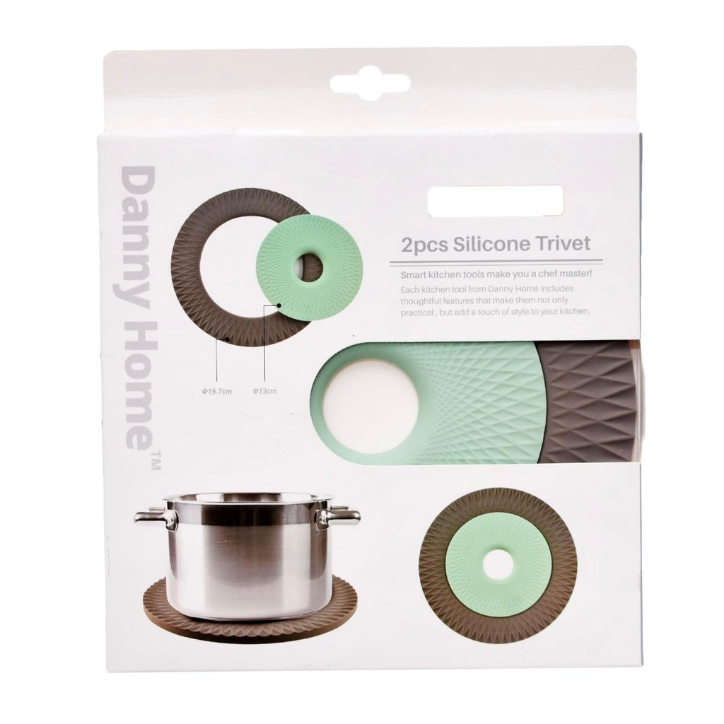 2PC Danny Home Silicone Heat Resistant Trivet Set - Style Phase Home