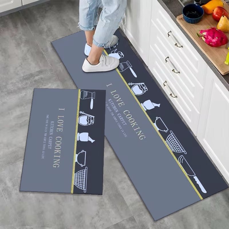 2PC Printed Kitchen Mat Set - Home Phase
