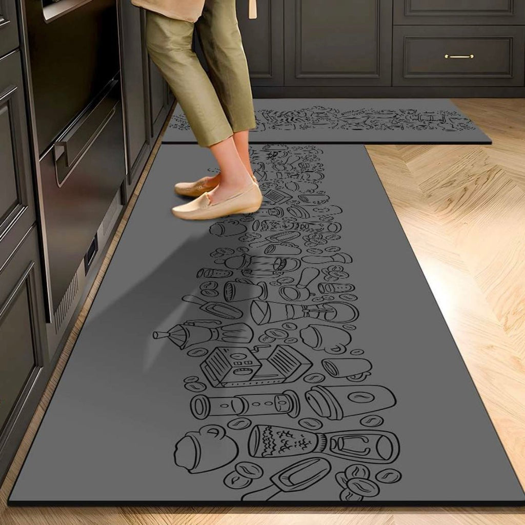 2PC Rubber Non - Slip Kitchen Mat Set - Home Phase