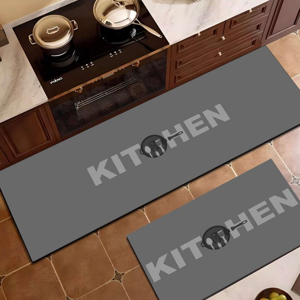 2PC Rubber Non - Slip Kitchen Mat Set - Home Phase