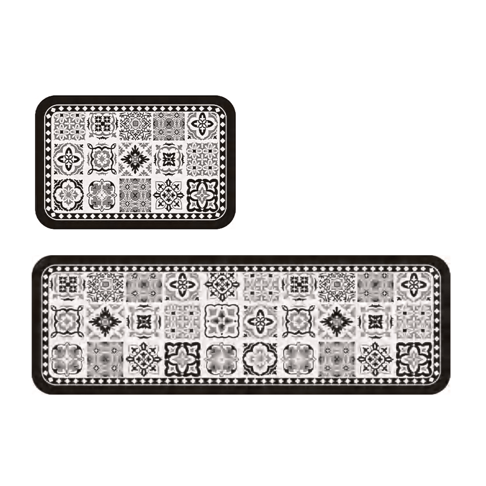 2PC Rubber Non - Slip Kitchen Mat Set - Home Phase