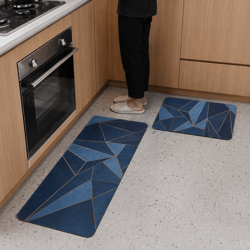 2PC Rubber Non-Slip Kitchen Mat Set - Home Phase