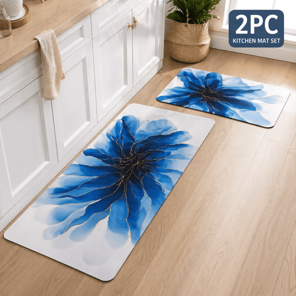 2PC Rubber Non - Slip Kitchen Mat Set - Home Phase