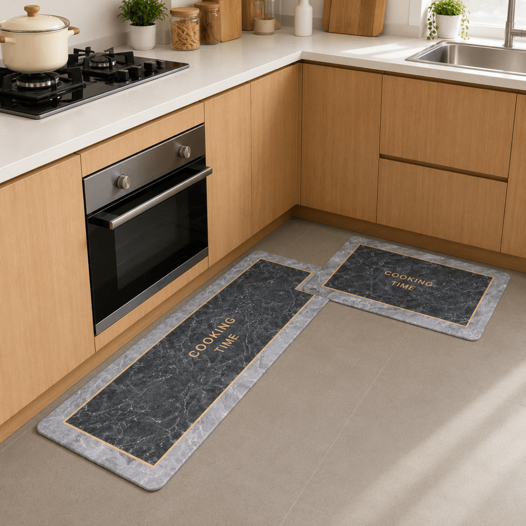 2PC Rubber Non-Slip Kitchen Mat Set - Home Phase