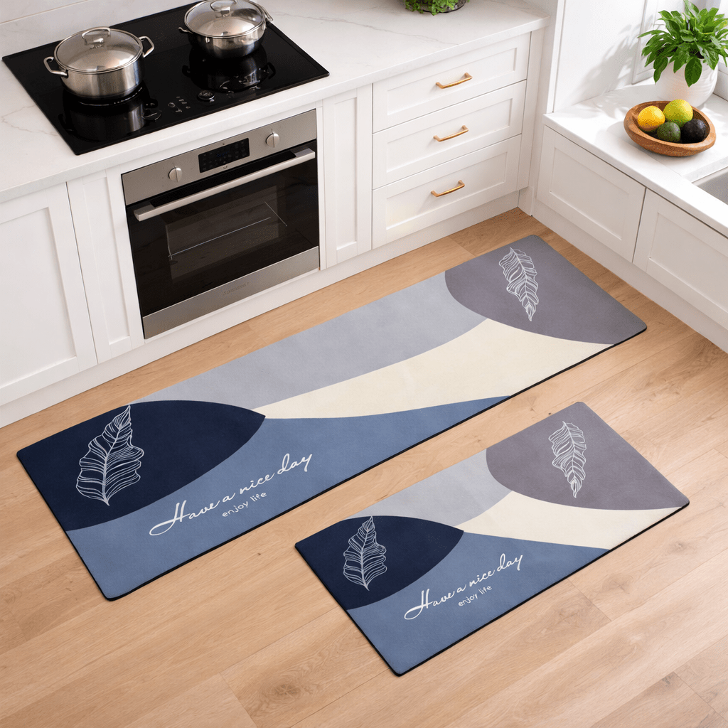 2PC Rubber Non - Slip Kitchen Mat Set - Home Phase