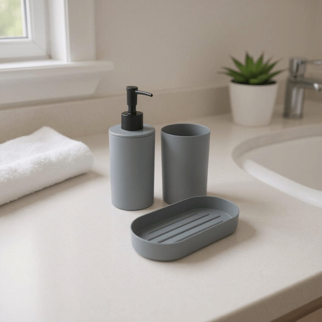 3 PC Bathroom Accessory Set - Home Phase