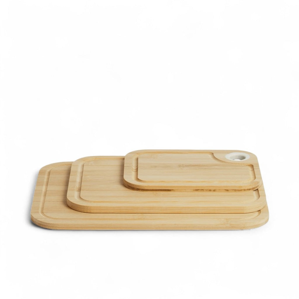 3 Piece Bamboo Chopping Board Set - Home Phase