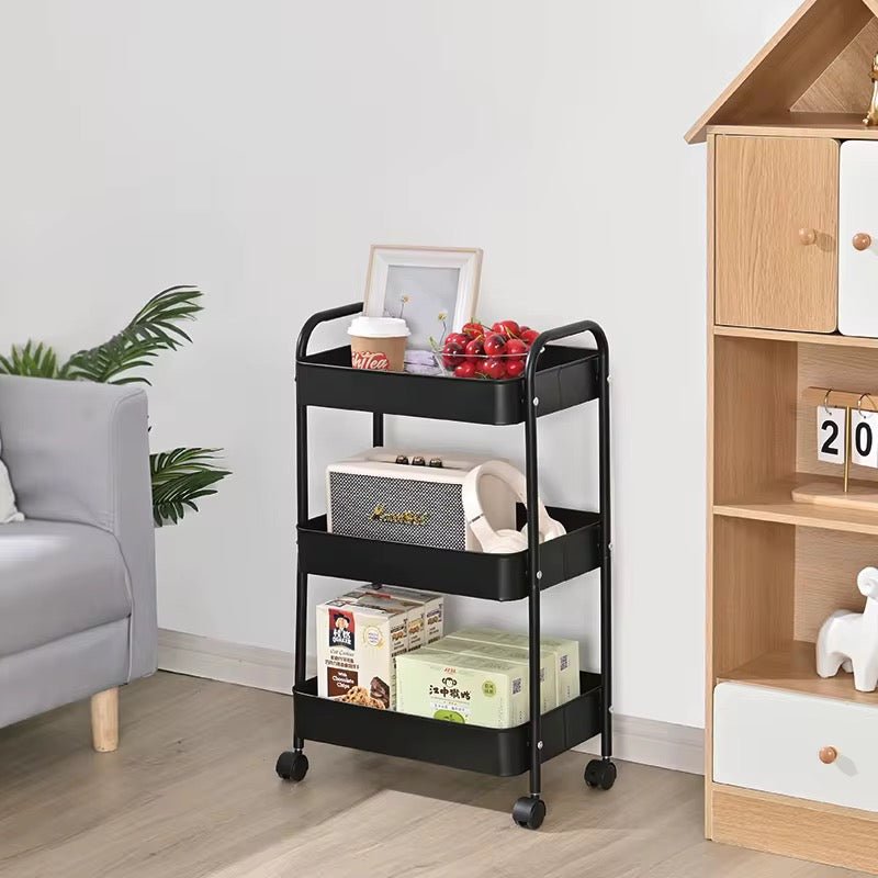 3 Tier Modern Metal Storage Trolley - Home Phase