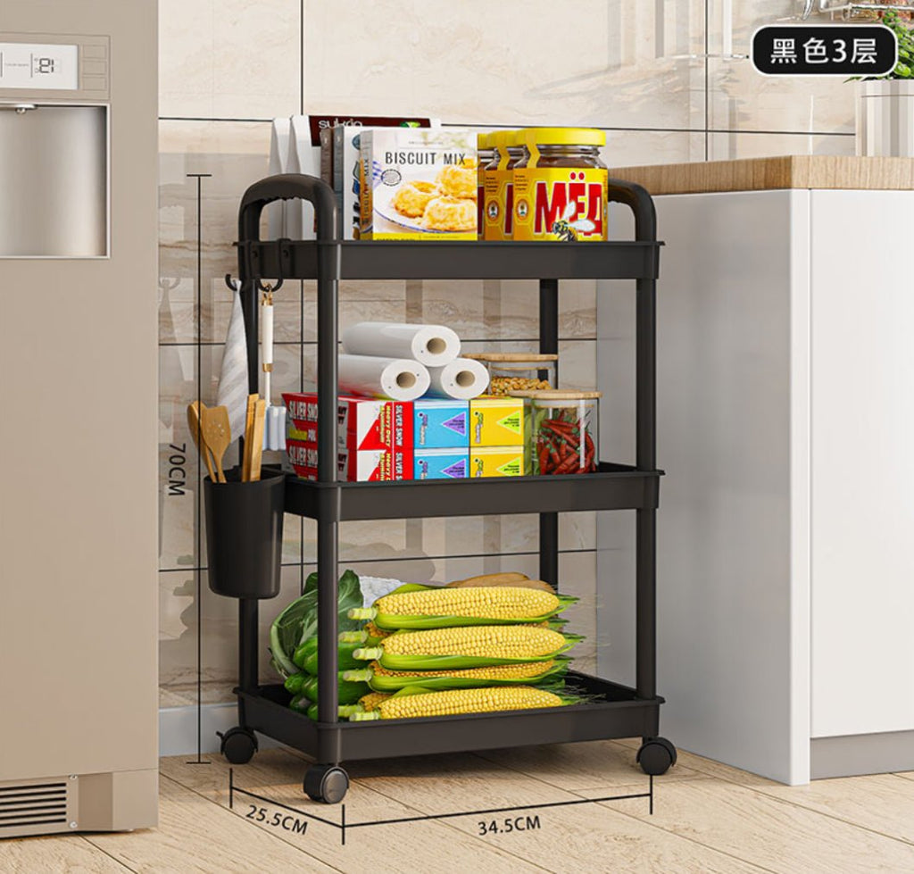 3 Tier Multifunctional Storage Trolley - Home Phase