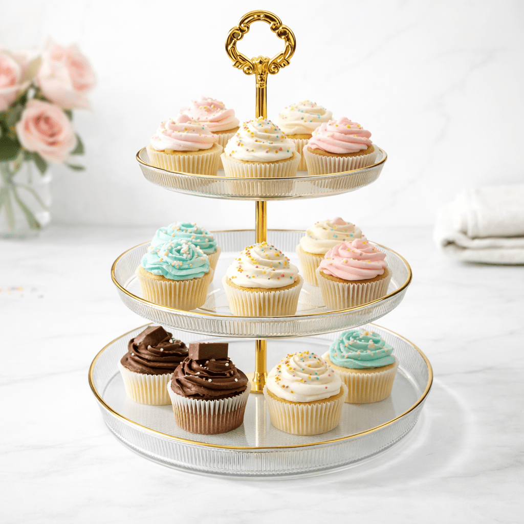 3 Tier Plastic Serving Tray Set - Home Phase