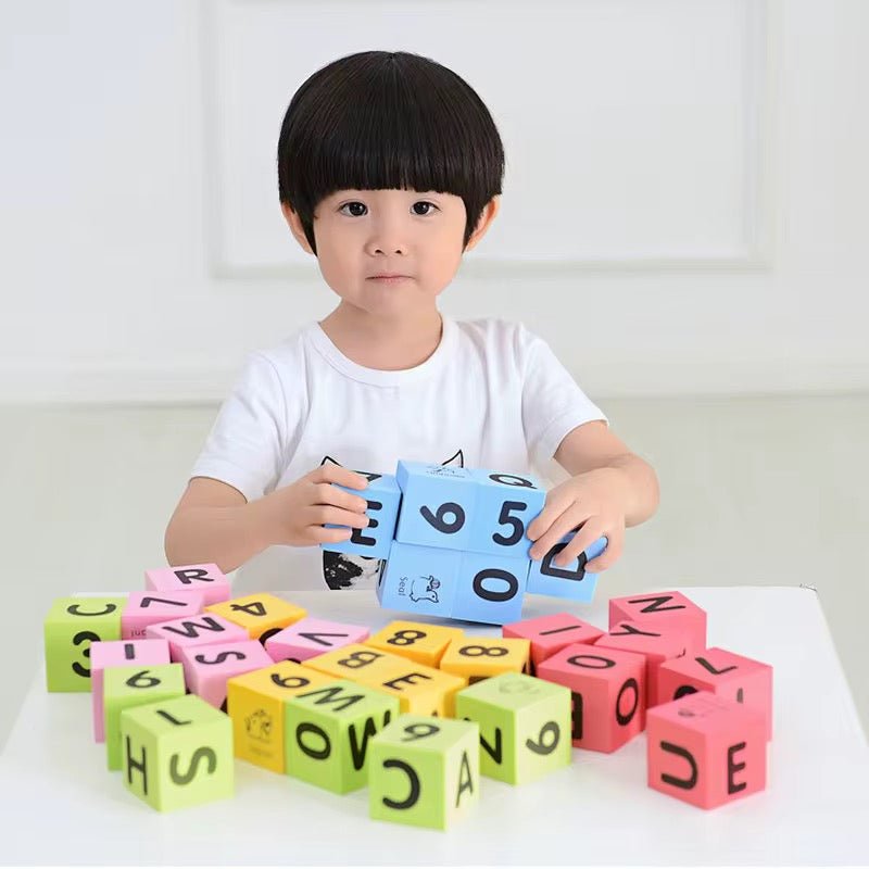 30PC Soft Foam Colorful Alphabet & Number Blocks – Home Phase