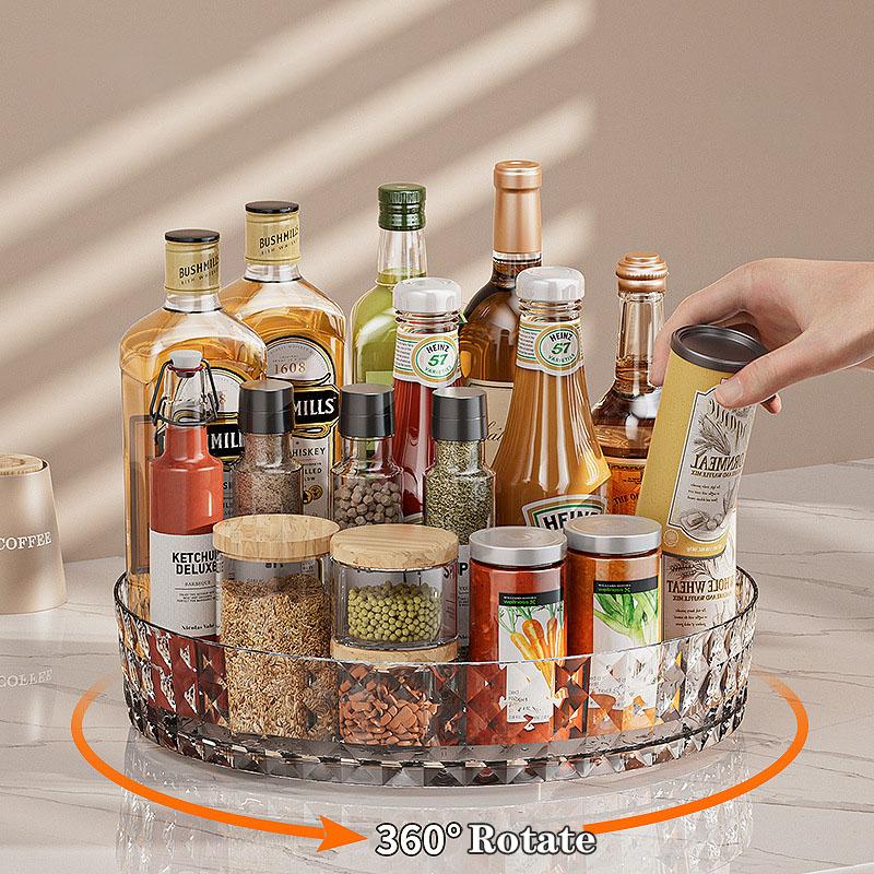 360 Rotating Acrylic Lazy Susan Organiser - Home Phase