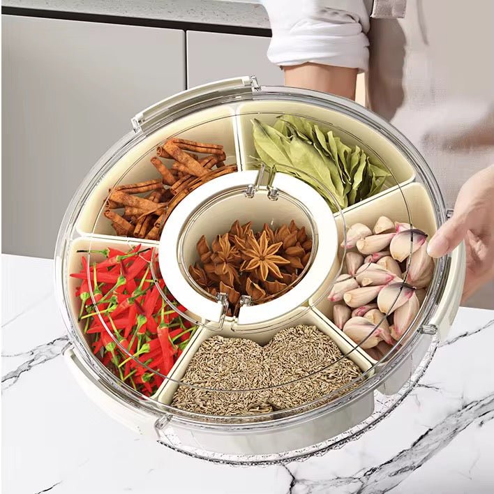 360 Rotating Compartment Snack Storage Box - Home Phase