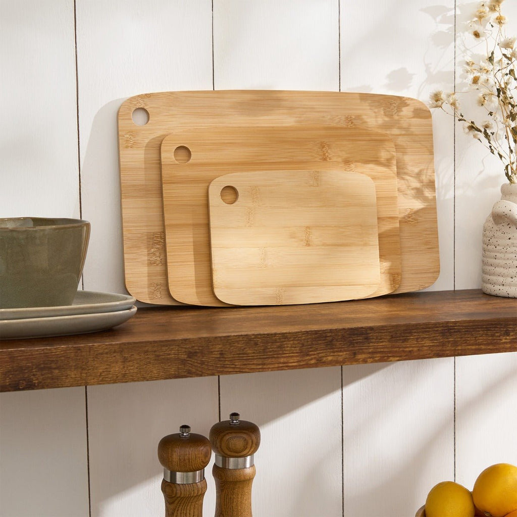 3PC Bamboo Chopping Board Set - Home Phase