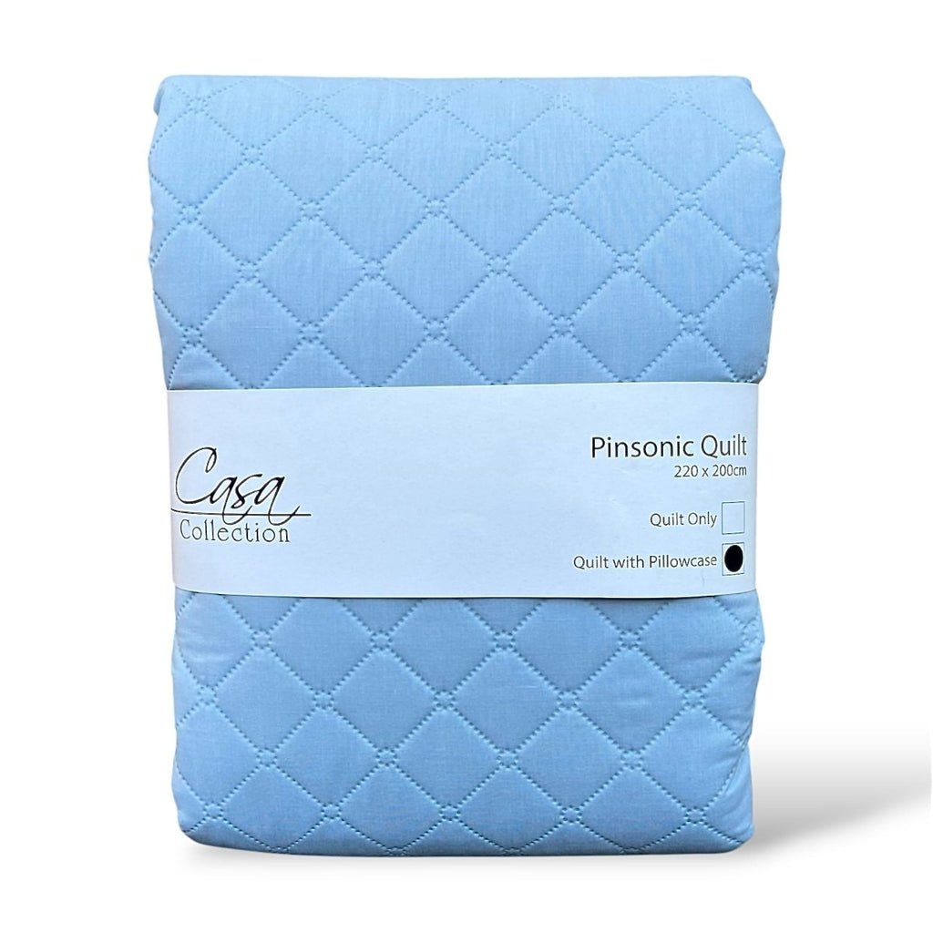 3PC Casa Polycotton Quilt Set - 220 x 200 cm - Queen - Home Phase