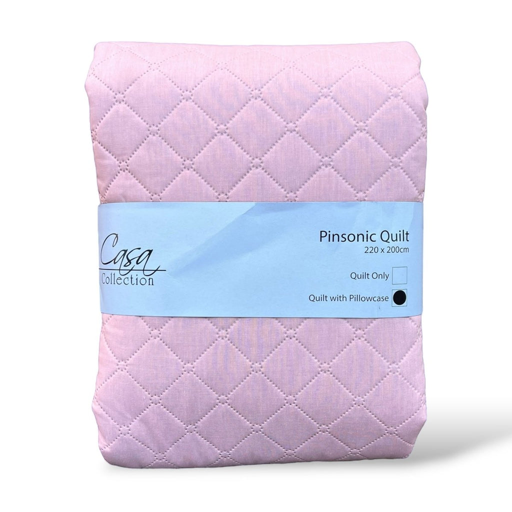 3PC Casa Polycotton Quilt Set - 220 x 200 cm - Queen - Home Phase