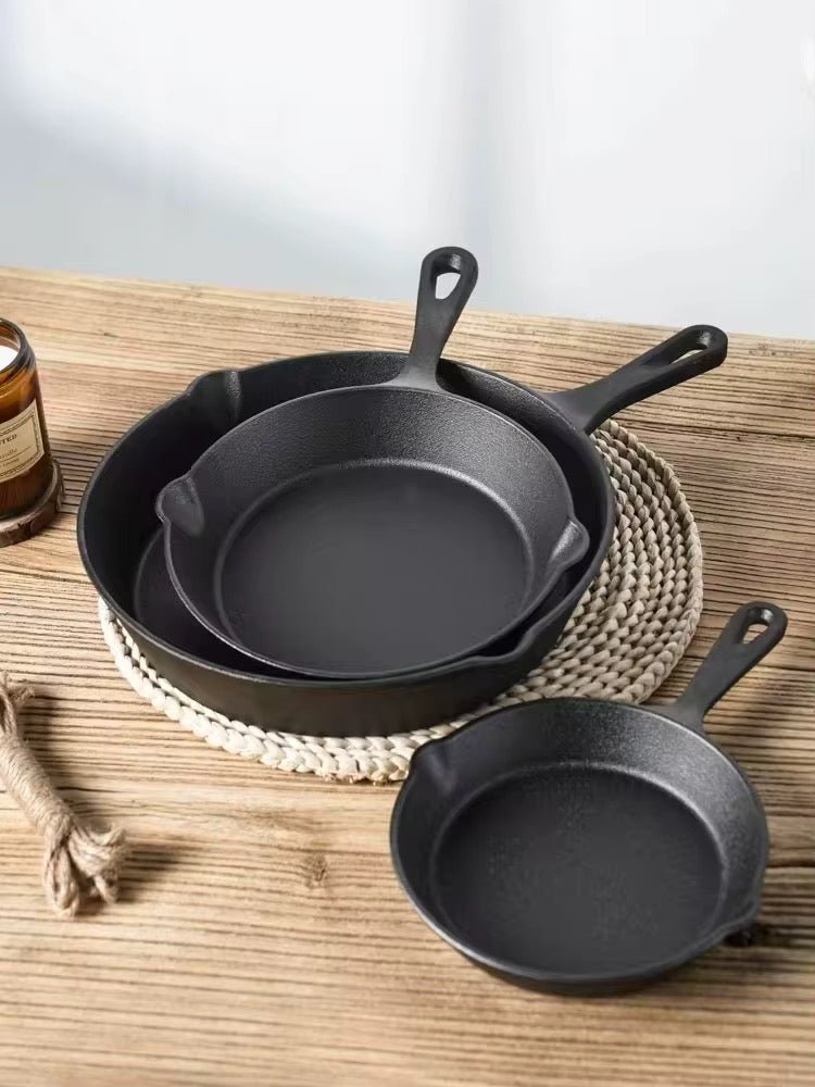 3PC Cast Iron Frying Pan Set - Home Phase