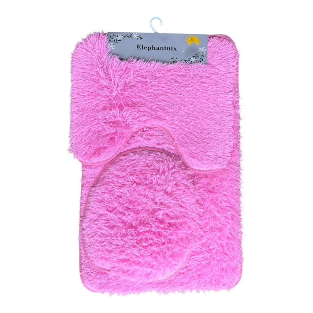 3PC Fluffy Bath Mat Set - 50 x 80 cm - Home Phase