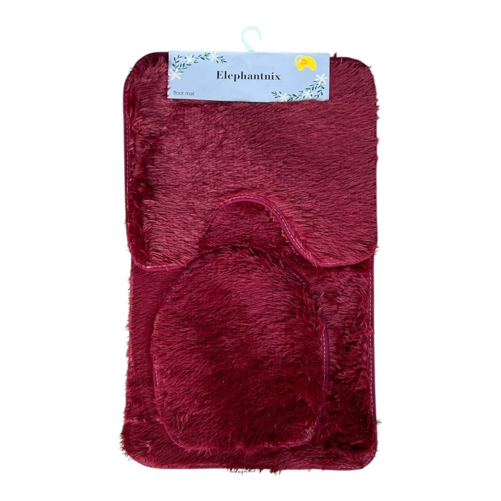 3PC Fluffy Bath Mat Set - 50 x 80 cm - Home Phase