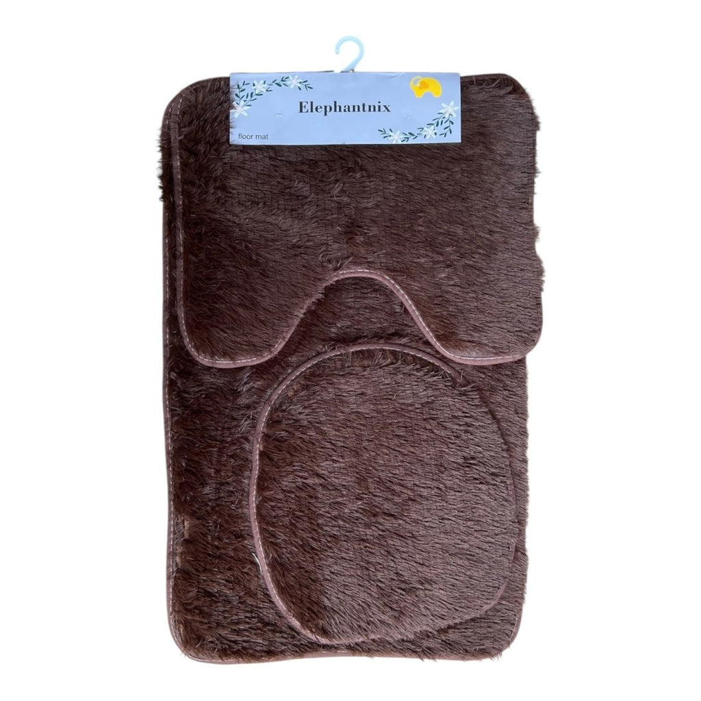 3PC Fluffy Bath Mat Set - 50 x 80 cm - Home Phase
