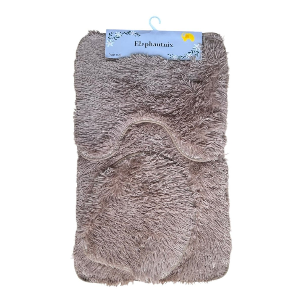 3PC Fluffy Bath Mat Set - 50 x 80 cm - Home Phase