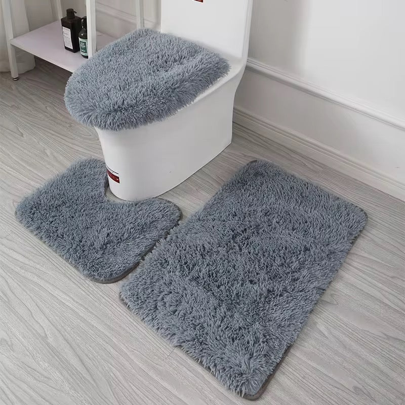 3PC Fluffy Bath Mat Set - 50 x 80 cm - Home Phase