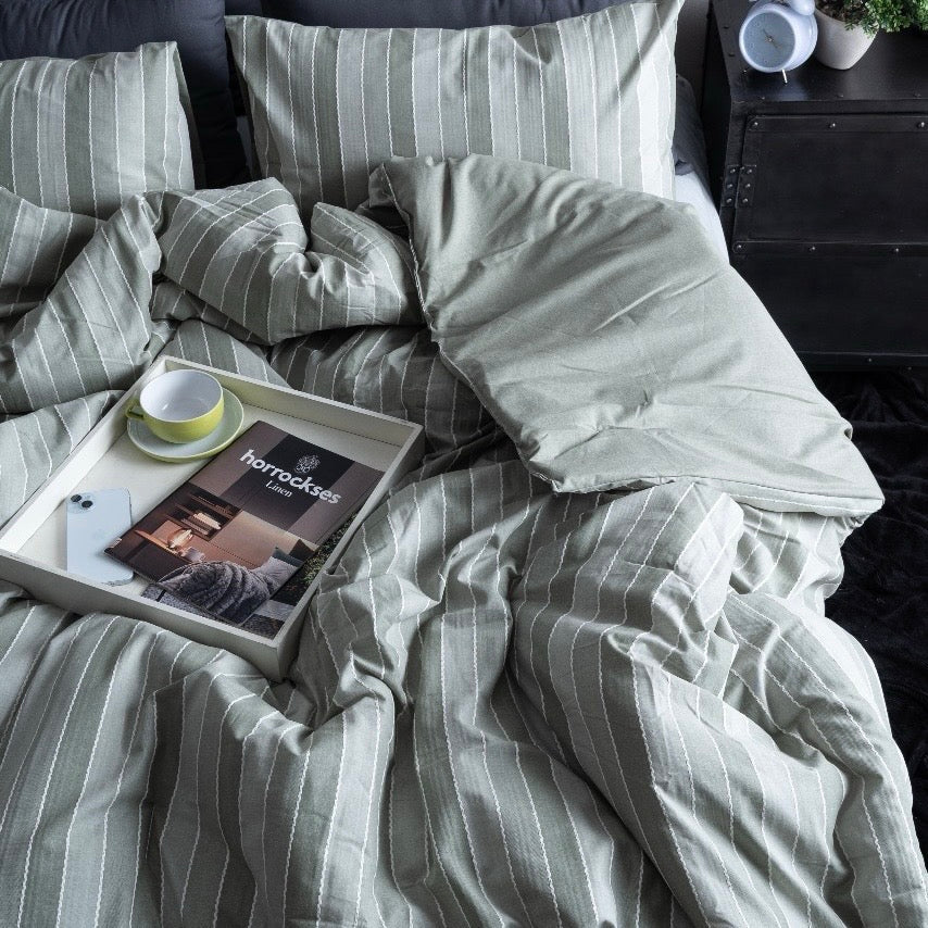 3PC Horrockses Chambray Comforter Set - 240 x 240 cm - King XL - Home Phase