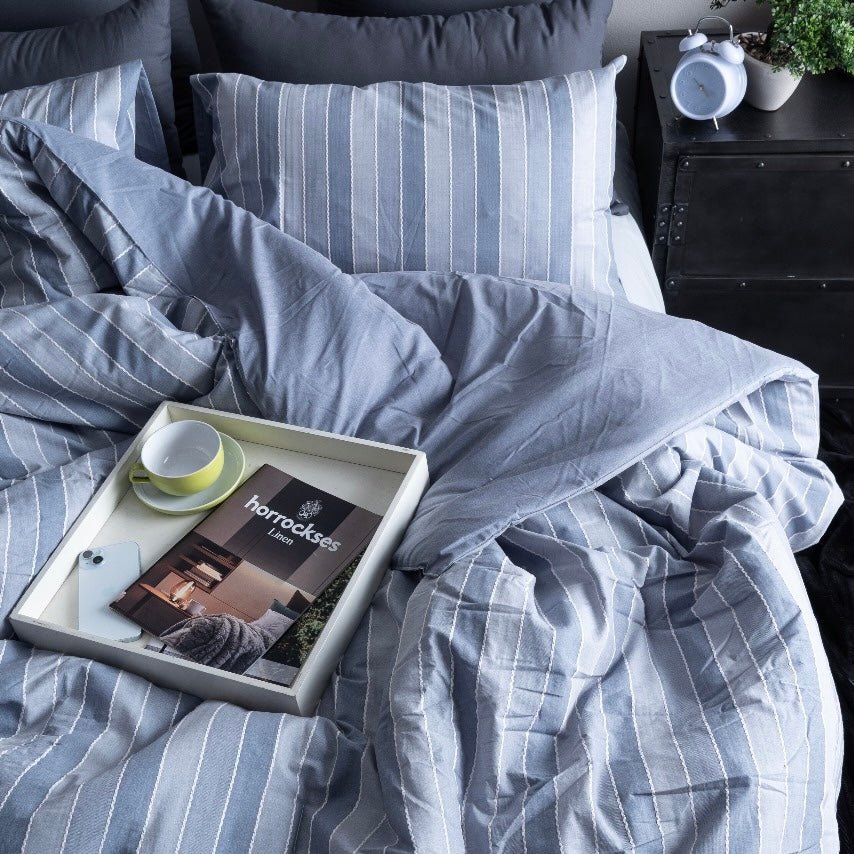 3PC Horrockses Chambray Comforter Set - 240 x 240 cm - King XL - Home Phase