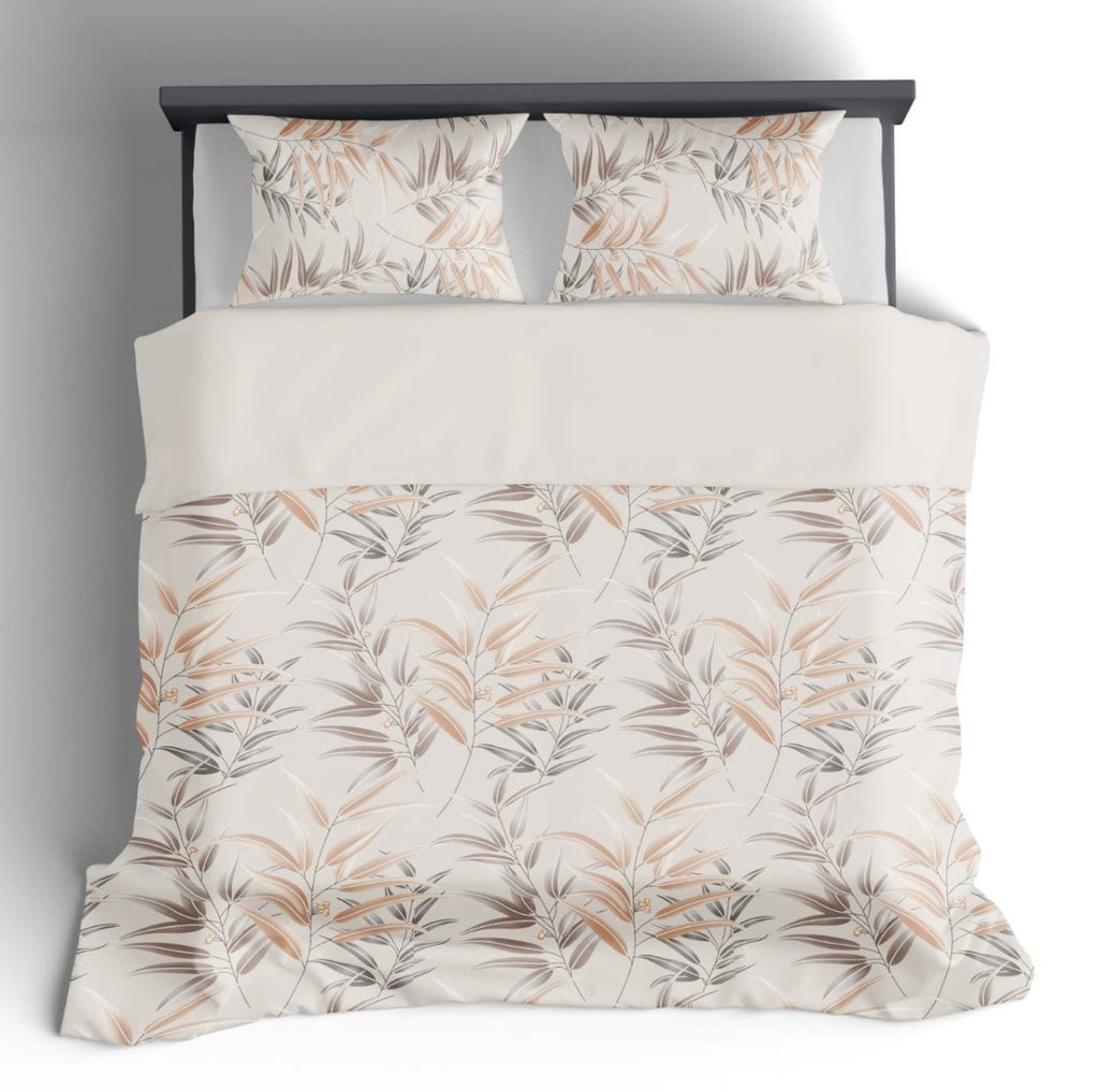 3PC KingsRest Comforter Set - Peachy Leaves - Queen - Home Phase
