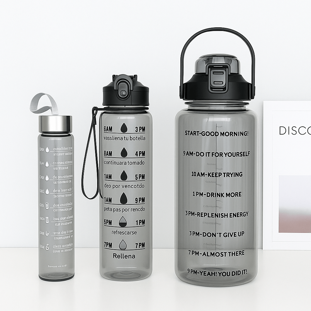 3PC Motivational Bottle Set - Home Phase