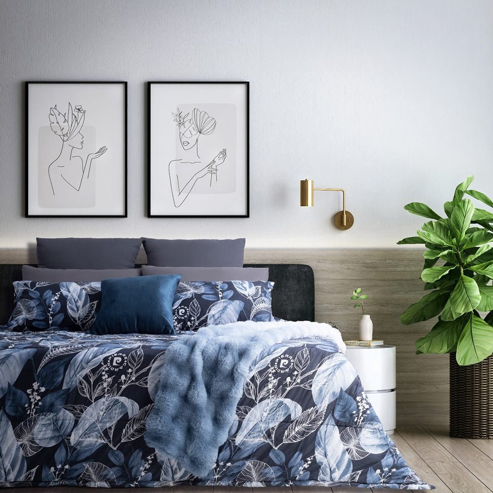3PC Pierre Cardin Comforter - Calypso Leaves - Style Phase Home